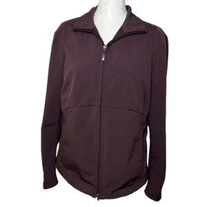 COLUMBIA Women’s XCQ Waist Length Fitted Burgundy Lightweight Jacket- Size Small